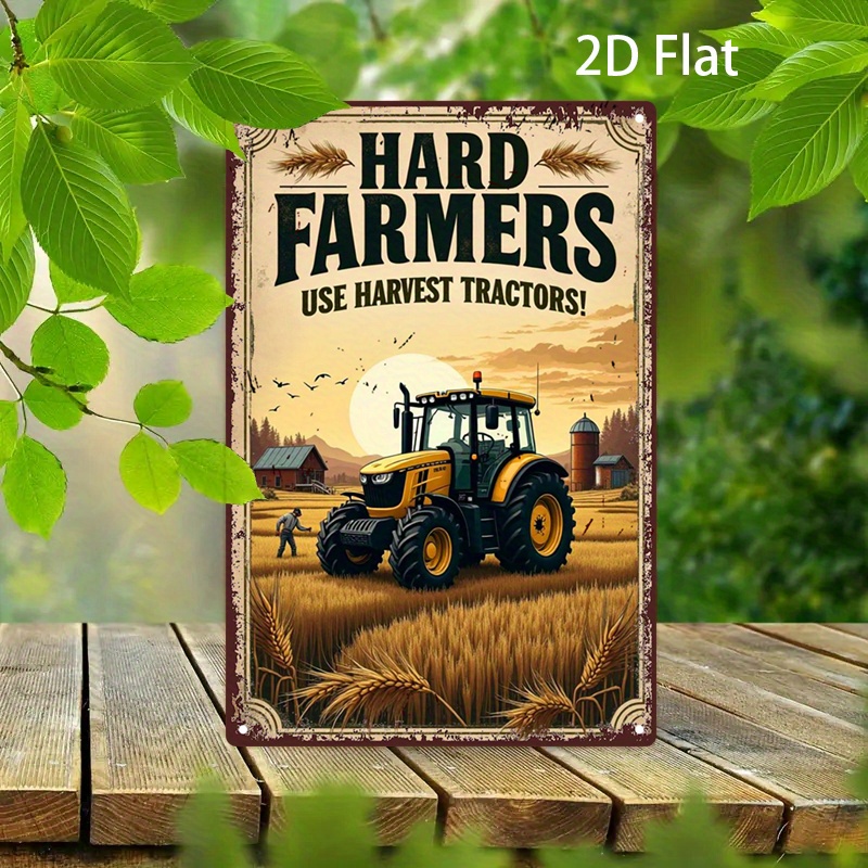 Agriculture Farm House - Vintage Farmhouse Metal Tin Sign -