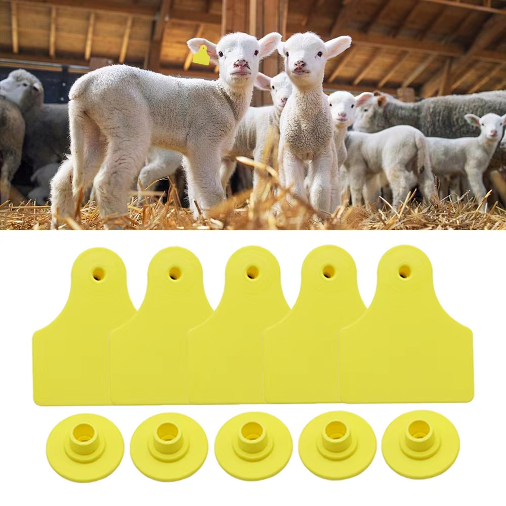 Livestock Ear Tag - 20 Pcs 40*50mm Goats Sheep Cattle