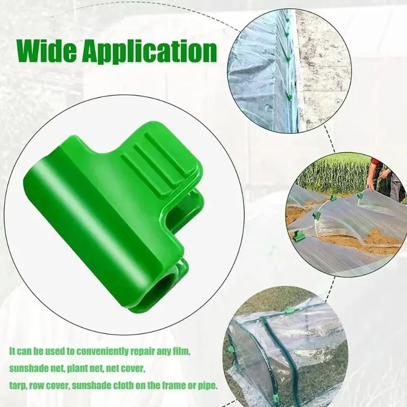 20Pcs Green Laminating Clip, A - Greenhouse Plastic Film ulasan dan harga