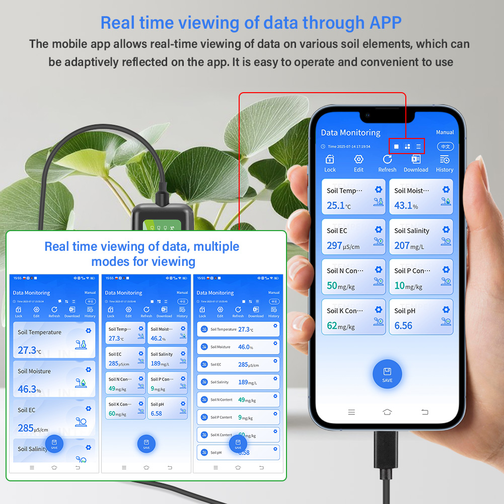 Soil Sensor 8 in 1 for Agricul - Precision Farming Smart Agriculture ulasan dan harga