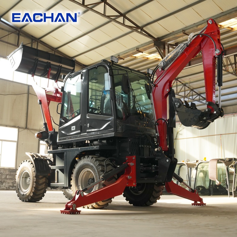 4WD Hydraulic Wheel Backhoe Lo - Agriculture Farming Working ulasan dan harga