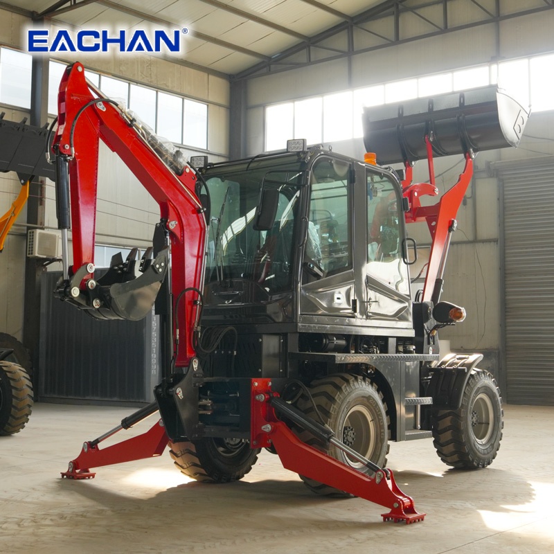4WD Hydraulic Wheel Backhoe Lo - Agriculture Farming Working ulasan dan harga