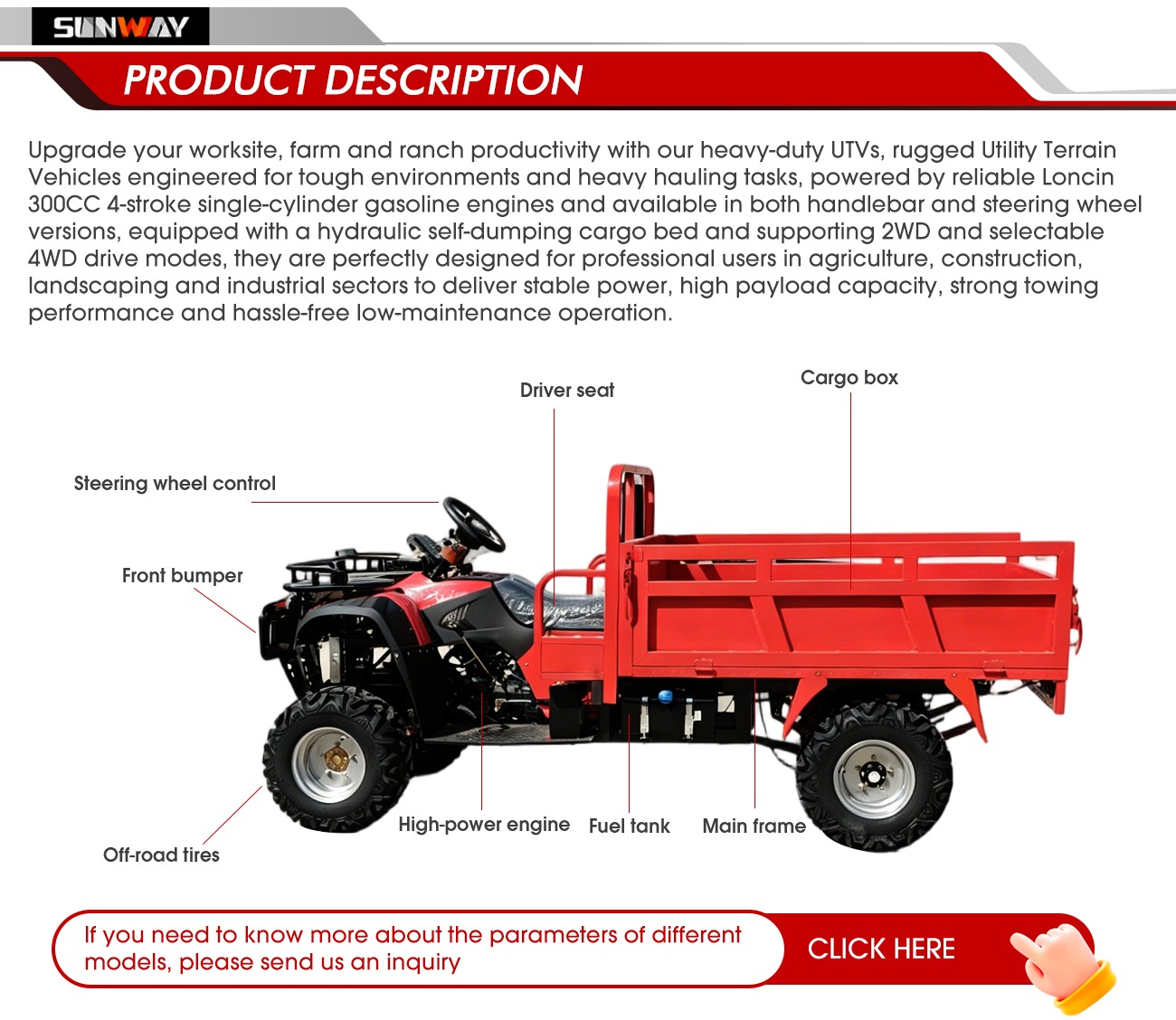 Rugged 400cc Agricultural Util - Agriculture Farming Working Model ulasan dan harga